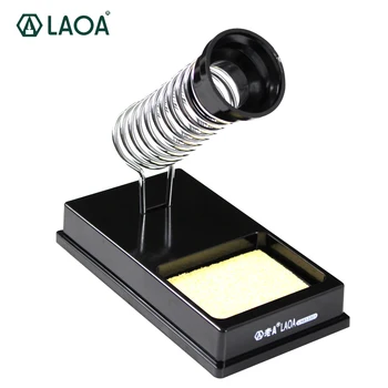 LAOA Solering Železný Stojan Jednoduchý Plug-In Vysoká Odolnosť voči teplotám Bakelit Elektrické Solering Železa Stander s čistením spoonge
