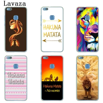 Lavaza Na Hakuna Matata Lion King Prípade Pevného pre Huawei Y5 Y6 Y3 II 2017 G7 & Česť 9 8 Lite 7 7X 6 6A 4C 4X Kryt