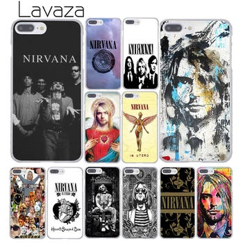 Lavaza Nirvana Kurt Cobain Pevný Kryt puzdro pre Apple iPhone 8 7 6 6 Plus 5 5S SE 5C 4 4S X 10 Coque Shell