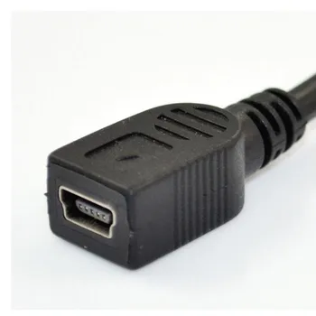 LBSC Mini USB 5 Pin žena muž pravý uhol predlžovací kábel