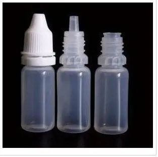 LDPE 10 ml plastových kvapkadla fľaše, 200pcs/veľa, jasný pokles fľašu