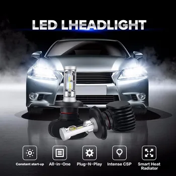 LED Auto Reflektor H4 H7 H1 9012 9005 9006 880 9007 H11 H13 LED Žiarovka Hi/Lo Lúč 50W 8000lm 6500K Auto LED Vedúci svetlo Hmlové Svetlo 12V