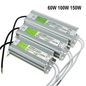 LED Driver DC12V Vodotesný IP67 Osvetlenie Transformátory pre Vonkajšie Lighs Napájanie 10W 20W 30W maximálne 45 w 60 W 100W 150W