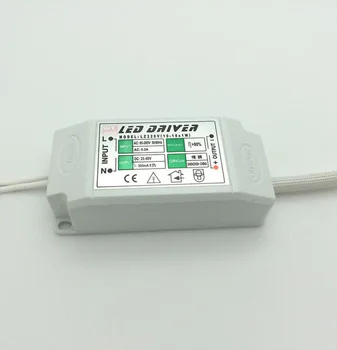 LED jednotky napájania AC85-265V konštantný prúd 15W 10-18x1W Externé napájanie gumové shell pre Stropné svietidlo 10pcs