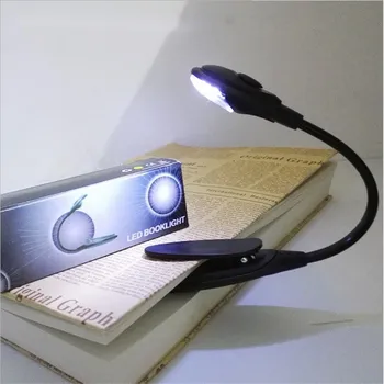 Led Knihy Svetlo Mini Clip-On Flexibilné Jasné LED Svetlo Lampy Knihy, Lampa na Čítanie Pre Cestovanie Spálňa Book Reader Vianočné Darčeky