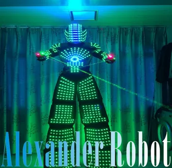 LED Kostýmy /LED Oblečenie/Svetlo vyhovuje/ LED Robot vyhovuje/ Kryoman robot/ david robo