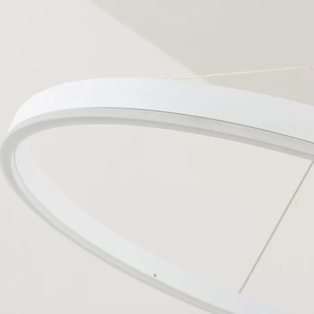 LED Nordic Zliatiny Akryl Krúžok Dizajnér LED Žiarovka LED Light.Prívesok Svetlá.Prívesok Na Čítanie.Prívesok svetlo Pre Jedáleň Foyer Obchod