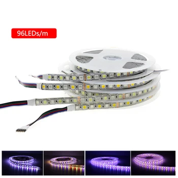 LED Pásy 5050 RGBW Vodotesný /Non Nepremokavé DC12V /24V Neon Pásky Pásky Svetlo 60 /96 LED/m RGB+Biela, RGB+Teplá Biela 5M