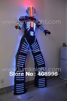 LED robot kostýmy /David Guetta LED robot vyhovovali/ svetelné kryoman Robot