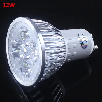 LED Spotlight GU10 High power led žiarovka 9W 12W 15W Teplá Biela /studená biela 85-265V Ultra Svetlé GU 10 LED LAMPA