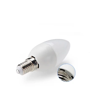 LED sviečka Svetlá 2835SMD sviečkové Žiarovky Lampy Vysoký Jas 3W E27 E14 AC220V 110V Studená Biela / Teplá Biela led žiarovka lampa