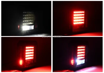 LED zadné Svetlá pre 2007-2017 Jeep Wrangler Chvost Svetlo Brzdové Reverzné Svetlo Zadné zálohovať Zase Singal Lampa S DRL