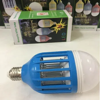 LED Žiarovka E27 Komár Elektronické Vrah Nočné Svetlo Lampy Hmyz Lieta Odpudzujúce Dom Príslušenstvo, Modré Osvetlenie 220V Horúca novinka