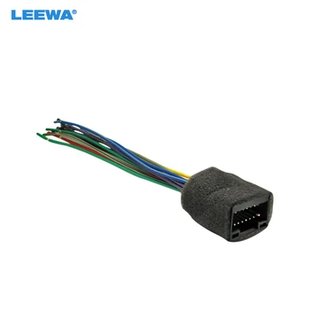 LEEWA Auto Rádio Stereo Drôty Vedenia Pripojte Kábel 16 pin Konektor Samica #CA1606