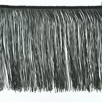 Lemovaný kvety lemovaný lano Macrame viazané čipky strapce na black strapce na kórejskom čiarový kód prúd 25 cm 1001