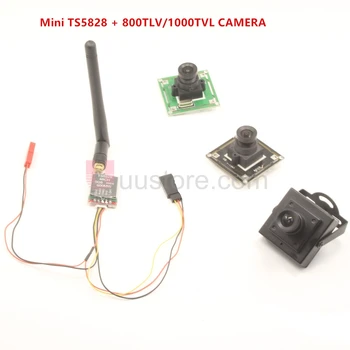 Len 19 g Boscam Mini TS5828 FPV 5.8 G 600mW 48 Ch Bezdrôtové pripojenie A/V, vysielač + 800TVL/1000TVL Fotoaparát celkom 35 g 64 g pre závodné drone
