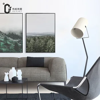 Lesná Moderný štýl Nordic čierne a biele nástenné plátno na maľovanie plagátu pre obývacia izba dekoratívne Tlač Bez Rámu