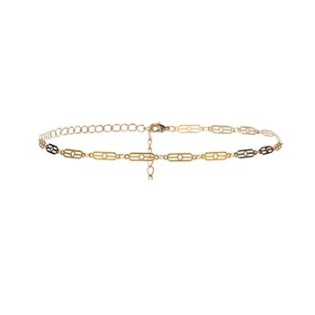 Letné Najnovšie módne šperky príslušenstvo klasické zlatá farba geometrie choker Náhrdelník pre pár XL903