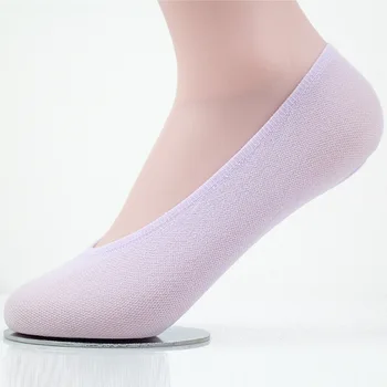 Letné pohodlné bavlnené, bambusové vlákno dievča dámske ponožky členok nízke ženy neviditeľné farba dievča, chlapec hosier 1pair=2ks WS53