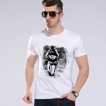 Letné Tvorivé Mužov Tričko Punk Rock T-Shirts 3D Vytlačené Motocykel, T košele Hip Hop Muž Tee Chlapec Tričko Moe Cerf H8-56#