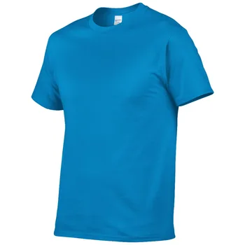Letné Štýl Vysoko Kvalitnej Bavlny jednofarebné Tričko Mužov Pure color Tees Značky Krátky Rukáv t-shirt Mužské Oblečenie