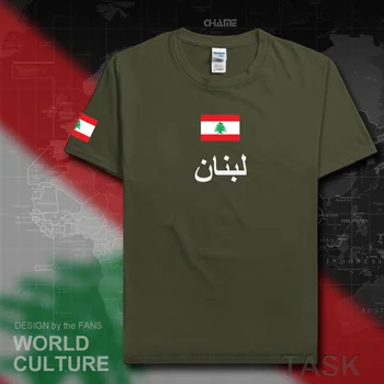 Libanonská Republika Libanon mužov tričko fashion 2017 jersey národ bavlna tričko oblečenie tees krajiny športových LBN arabčina