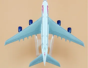 Lietadlo model Boeing A380 British Airways lietadiel A380 16 cm Zliatiny simulácia lietadlo model pre deti hračky Vianočný darček