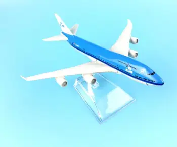 Lietadlo model Boeing747 KLM Royal Dutch Airlines lietadla B747 Kovové simulácia lietadlo model pre deti hračky Vianočný darček