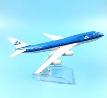 Lietadlo model Boeing747 KLM Royal Dutch Airlines lietadla B747 Kovové simulácia lietadlo model pre deti hračky Vianočný darček