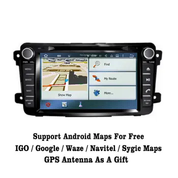 Liislee Android 7.1 2G RAM Pre Mazda CX-9 2007~autorádio, Audio, Video, Multimediálne DVD Prehrávač, WIFI DVR GPS Navigačné tlačidlo Navi