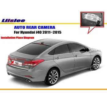 Liislee špz Svetlo OEM / HD CCD, Nočné Videnie / Spätné Kamery / Backup Parkovacia Kamera Pre Hyundai i40 2011~