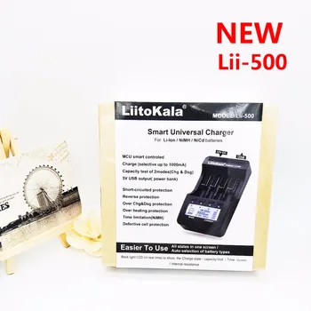 LiitoKala lii-500 LCD 3,7 V 1.2 V 18650 26650 16340 14500 10440 18500 20700B 21700 Nabíjačka Batérií s obrazovke