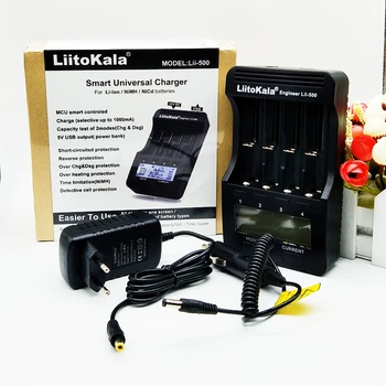 LiitoKala lii-500 LCD 3,7 V 1.2 V 18650 26650 16340 14500 10440 18500 20700B 21700 Nabíjačka Batérií s obrazovke