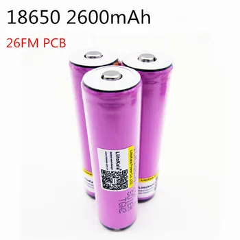 LiitoKala para Forsamsung 18650 bateria originalmente icr18650-26fm 3,7 V 2600 mah bateria recarregavel para lanterna