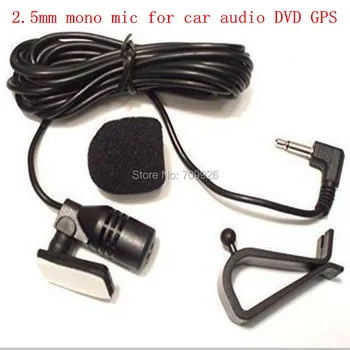 Linhuipad Mikrofón Mic 2,5 mm Pre Auto Vozidla Stereo Rádio GPS, DVD, Bluetooth Vedúci Jednotky