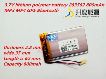 Liter energie batéria 3,7 V polymérová batéria MP3, GPS 800mAh navigáciu a jazdy záznamník ultra-tenké batérie 283562