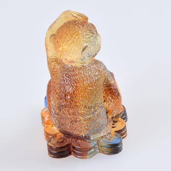 Liuli 12 Zvierat Čínskeho Znamenia Zverokruhu Opice Figúrka Paperweight Krásne Zberateľské predmety darčeky