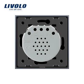 Livolo Normy EÚ je Vzdialený Spínač, 220~250V Nástenné svietidlo Remote Touch Prepínač VL-C701R-15, Bez Diaľkového ovládača