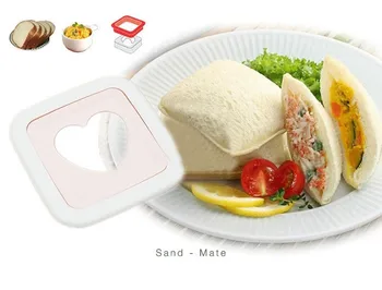 LMETJMA Vrecku Sandwich Formy Maker Diy Bento Gule Toast Dieťa Koláč Chlieb Stroj Varenie Nástroj, Kuchynské potreby Sushi Príslušenstvo