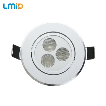 LMID Zapustené LED Stropné svietidlo 9W 3*3W RGB Kolo Ultra Tenký Led Panel Svetlo DC12V LED Dole Svetlo