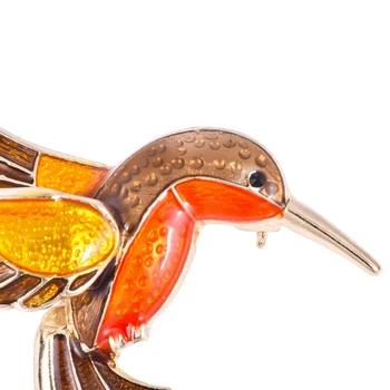 LNRRABC Luxusnejšie Nádherné Zliatiny Olej Drip Vták Tvar Vintage Osobné Brošne Módne Šperky