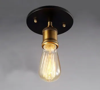 Loft Vintage Stropné svietidlo E27 Železa RH Stropné Svietidlá Edison Lampa Americký Štýl Pre kaviareň Reštaurácia Kuchyňa Svetlá
