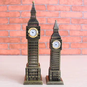 Londýnsky Big Ben sledovať dekoratívne kovové remesiel darčeky, dekorácie, výzdoba Britský štýl okna model ,Dekoratívne umenie darček