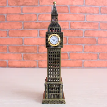 Londýnsky Big Ben sledovať dekoratívne kovové remesiel darčeky, dekorácie, výzdoba Britský štýl okna model ,Dekoratívne umenie darček