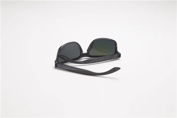 LongKeeper Klasické Pánske Póry Dreva Odrážajúce Slnečné Okuliare Slnečné Okuliare Mužov Vintage Námestie Okuliare Nity Povlak Okuliare