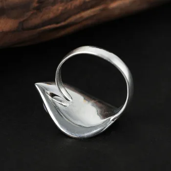 Lotus Zábava Reálne 925 Sterling Silver Prírodné Perly Ručné Dizajnér Jemné Šperky Tvorivé Otvoriť Krúžok Leaf Prstene pre Ženy Bijoux