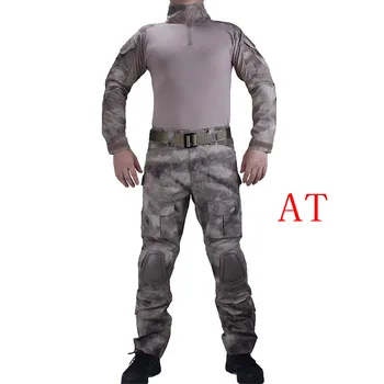 Lov Kamufláž Oblečenie Vojenskú Uniformu Multicam Armády Bojové Tričko Jednotné Taktické Nohavice S Kolien &Koleno Podložky
