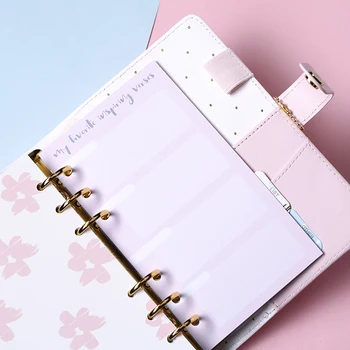 Lovedoki 2018 Projektant Náplň Pre Filofax Dokibook Notebook 6 Otvor Loose Leaf Vnútorné Mesačný Diár Týždenný Plánovač Plán Knihy