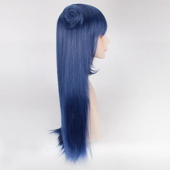 LoveLive!Slniečko!! Tsushima Yoshiko 70cm Dlhé Rovné Cosplay Parochňu pre Anime na Kostým Party Univerzálny Žena Falošné Vlasy, Modré