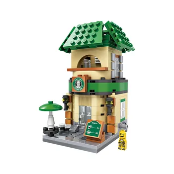 LOZ Mini Bloky Street Shop DIY Budovy Hračky Roztomilý Micro Obchod kávy Model Hračka pre Vianočný Darček Deti Hračky 1601-1608